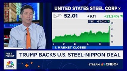U.S. Steel shares pop as Pres. Trump backs Nippon deal