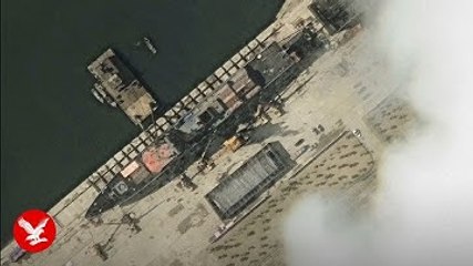 Satellite images show North Korean warship on its side after botched launch