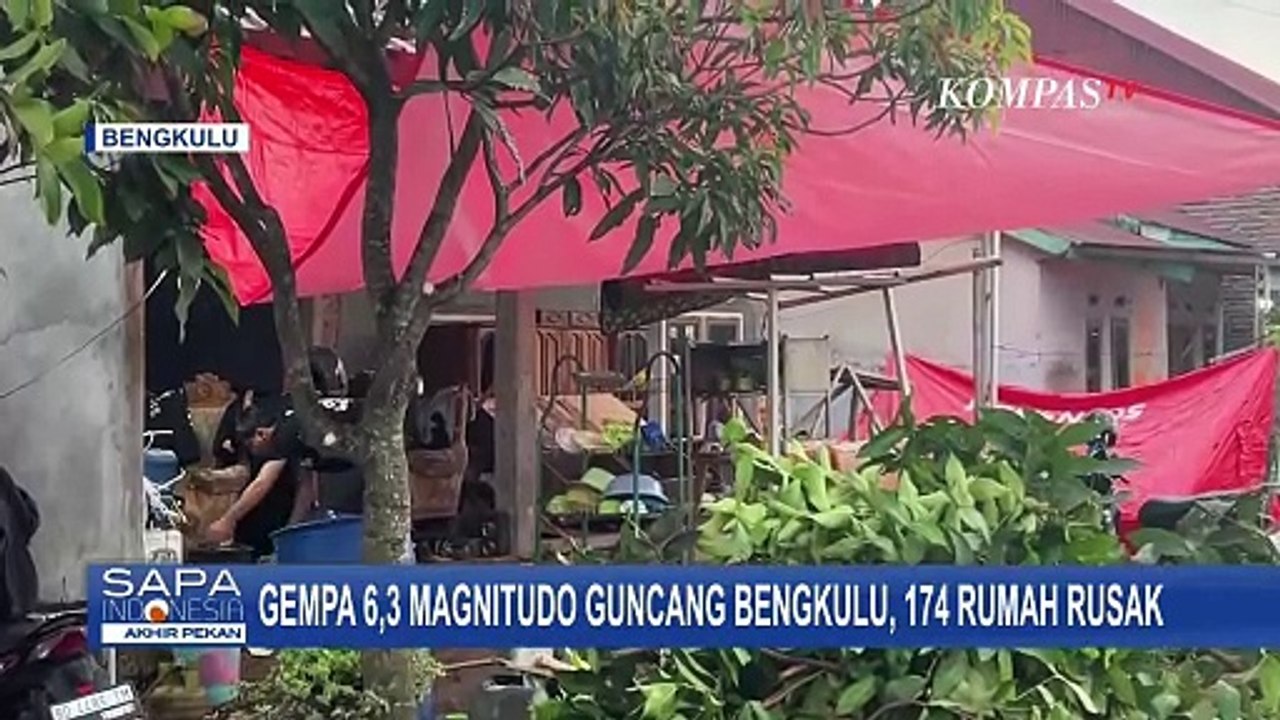 Gempa 6,3 Magnitudo di Bengkulu: 174 Rumah Rusak, Warga Terdampak Dirikan Tenda