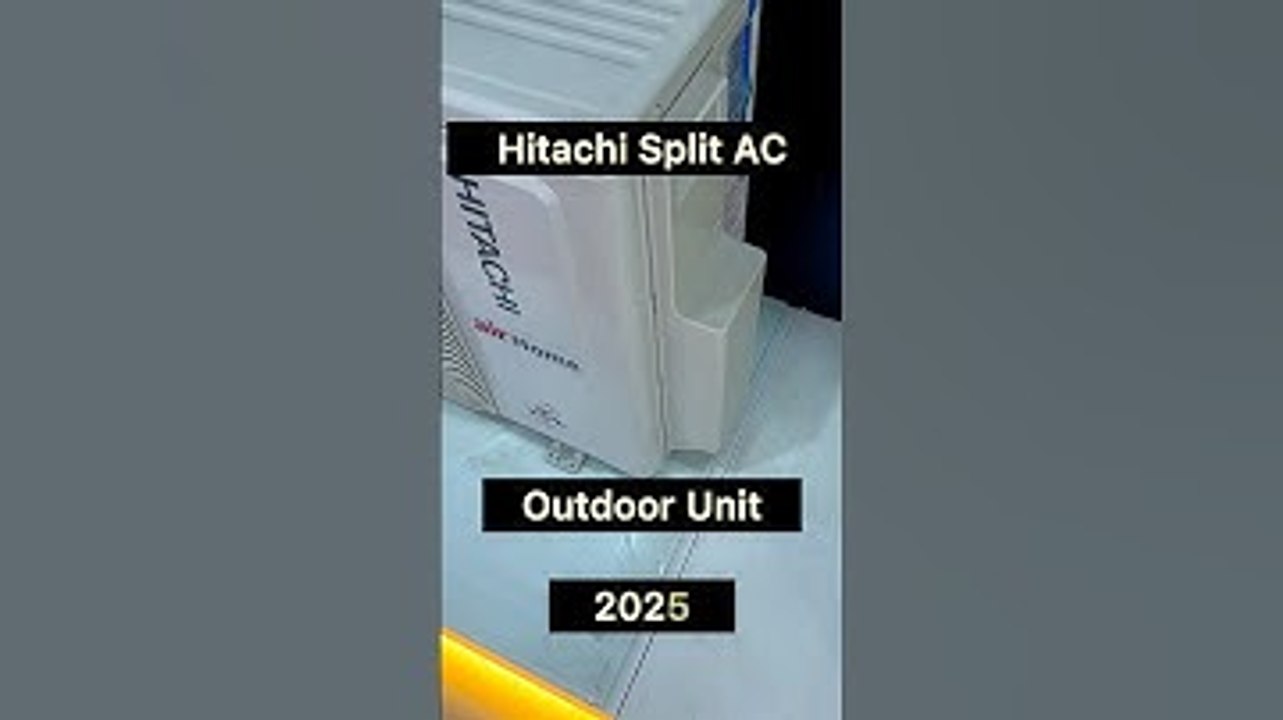 Hitachi split Ac outdoor unit | hitachi split Ac heavy duty Ac 2025 #splitac #outdoor #hitachi