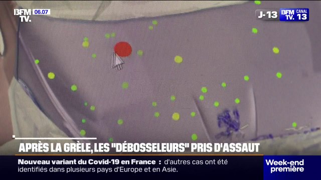 Après plusieurs orages violents de grêle pendant le mois de mai, les débosseuleurs sont pris d'assaut