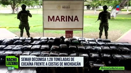La Marina decomisó 1.28 toneladas de cocaína en costas de Michoacán