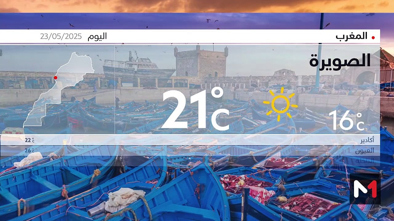 النشرة الجوية - 23/05/2025