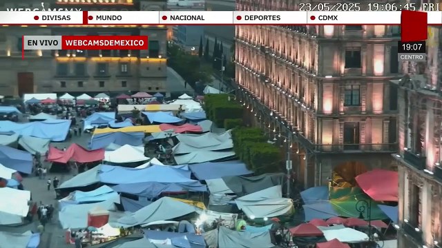 Integrantes de la CNTE toman las terminales 1 y 2 de AICM. Jaime Núñez, 23 de mayo 2025