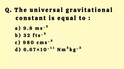 The universal gravitational constant G is equal to_Value of capital G is