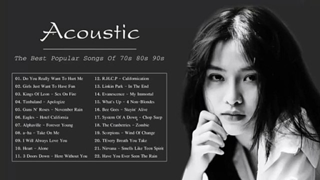 Acoustic 70s 80s 90s _ The Best Acoustic Covers Of Popular Songs 70s 80s 90s