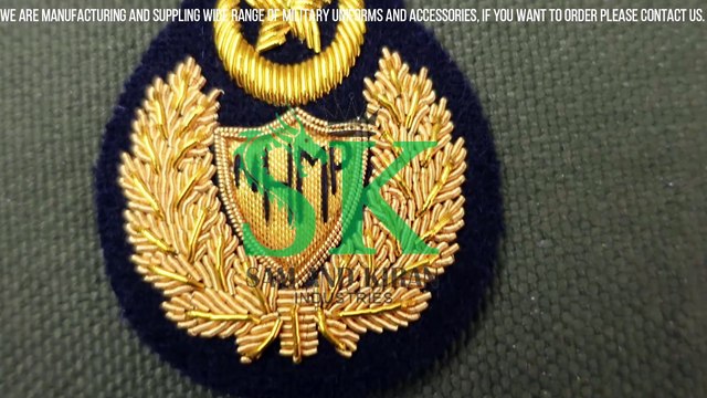 Motorway Police Badge, Pakistan Military Generals bullion cap badge, Cap badge