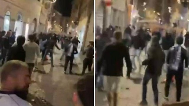 Napoli, la festa scudetto a Parma finisce in rissa: cinghiate, calci e pugni tra tifosi