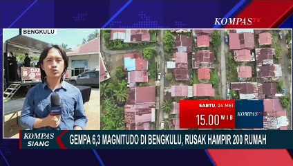 Terkini! Situasi di Bengkulu Usai Gempa M 6,3, Warga Dirikan Tenda di Depan Rumah Rusak