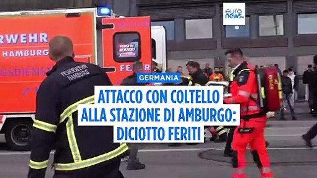 Attacco con coltello alla stazione centrale di Amburgo: diversi feriti gravi