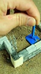 How to build a one story House from Bricks #vfuho #shorts #house #miniature