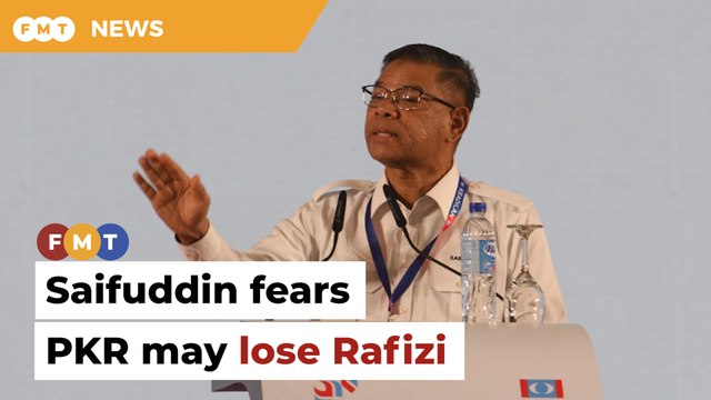 Emotional Saifuddin fears PKR may lose Rafizi