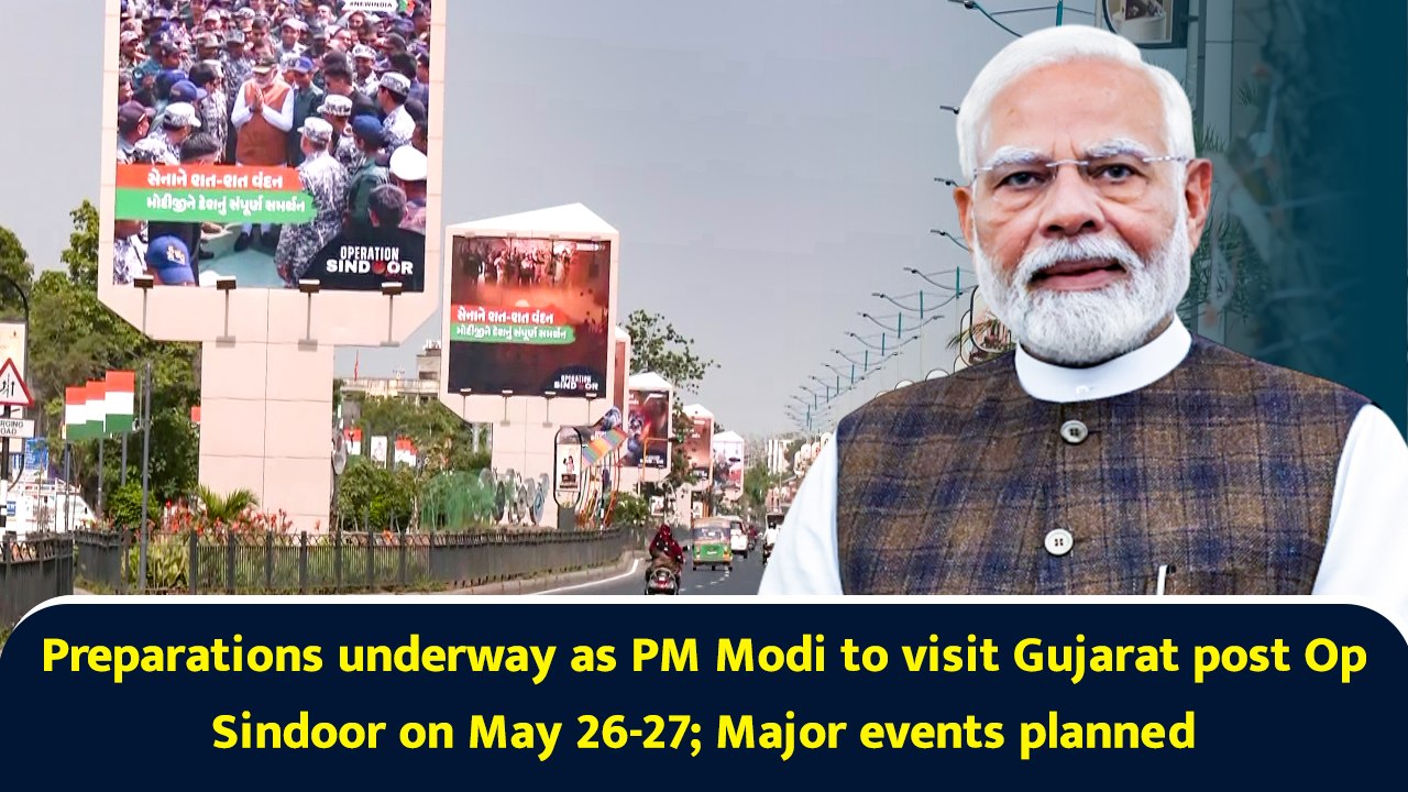 Preparations underway as PM Modi to visit Gujarat post Op Sindoor on May 26-27; Major events planned