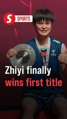 Zhiyi wins first title, says she will be closing in on An Se-young