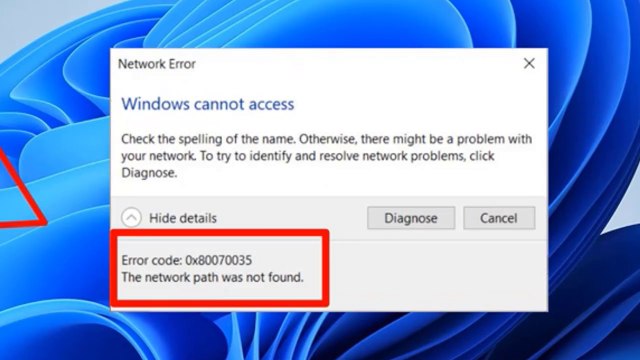 🛠️ How to Fix Error Code 0x80070035 The Network Path Was Not Found in Windows 11/10 | 3 Easy Methods!