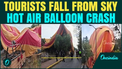 Hot Air Balloon Crashes in Mexico | 12 Tourists Injured in Terrifying Fall From Sky Over Teotihuacan