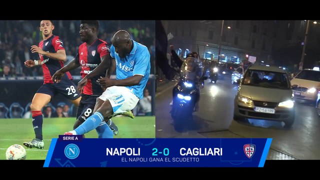 La FIESTA en NÁPOLES tras conseguir el 4º SCUDETTO de su HISTORIA