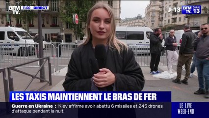 Colère des taxis: la manifestation se poursuit sur Paris, au niveau du boulevard Raspail