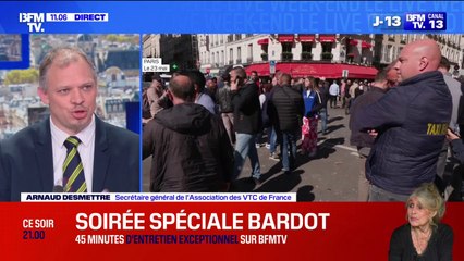 Colère des taxis: "On sait qu'il y a de la maraude qui n'est pas électronique et qui n'est pas légale", assure Arnaud Desmettre (Association des VTC de France)