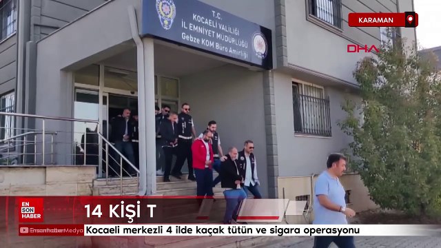 Kocaeli merkezli 4 ilde kaçak tütün ve sigara operasyonu