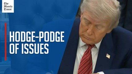 Trump talks nuclear, EU tariffs, Harvard and migration during executive order signing