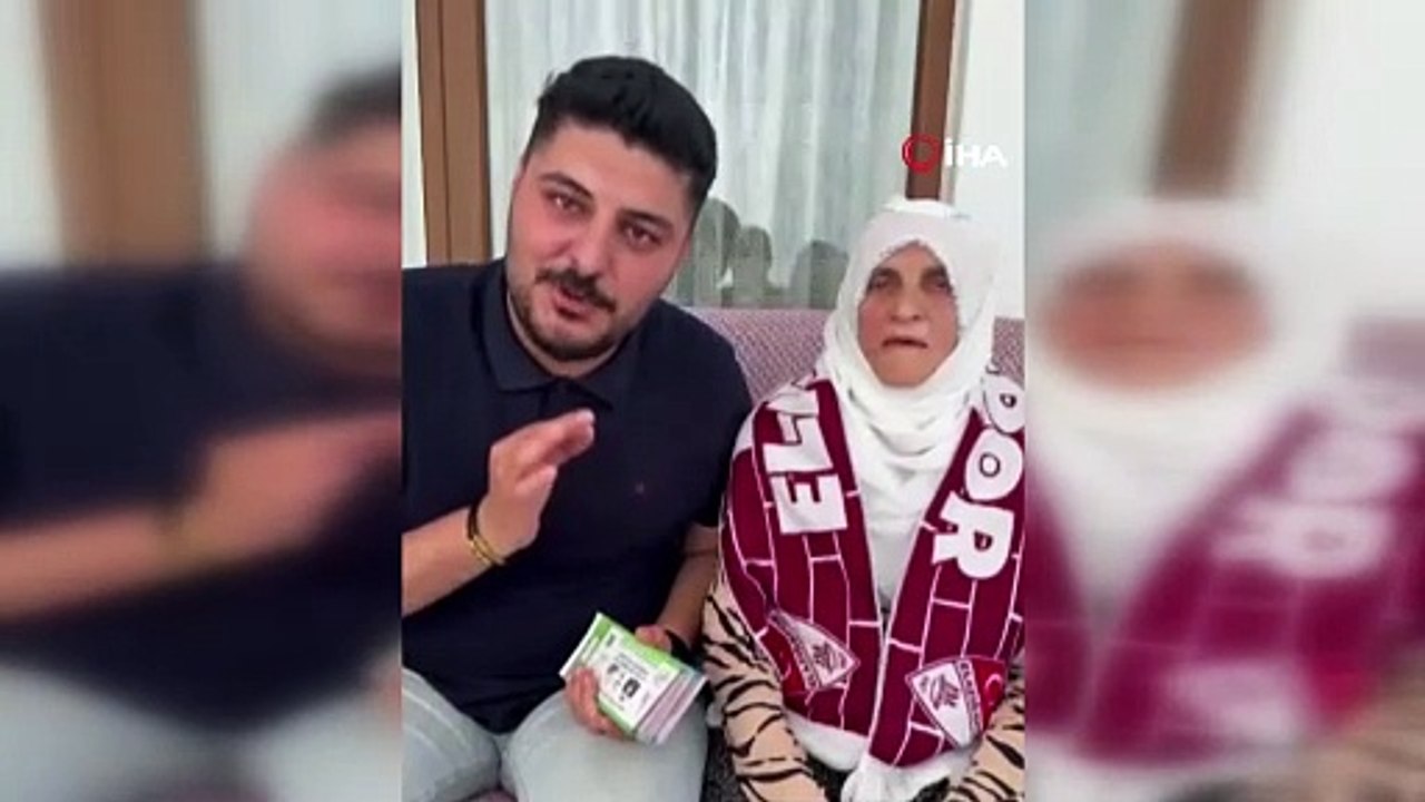 Elazığspor taraftarı Muhsine nine, taraftarlara 350 bilet dağıtacak