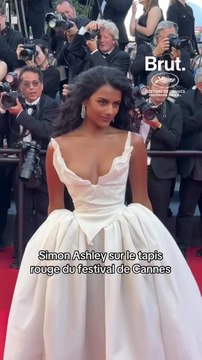 Simon Ashley sur le tapis rouge du festival de Cannes