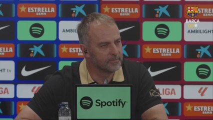 HANSI FLICK da detalles sobre la PRETEMPORADA del FC BARCELONA y broma con sus VACACIONES
