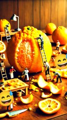 Ai miniature peel orange