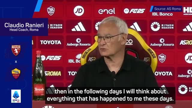 Ranieri humbled by fan support as Roma tenure nears end