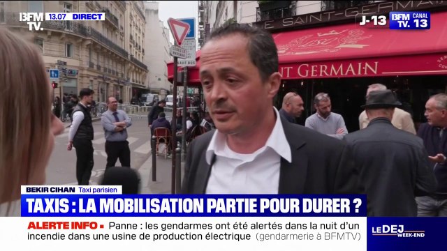 On veut que les lois soient respectées , la manifestation des taxis se poursuit sur Paris