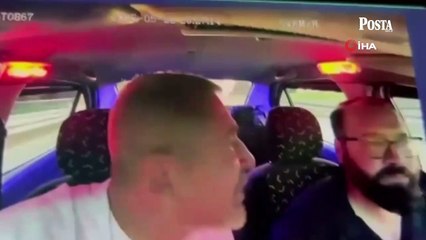 Bursa'da dehşete düşüren görüntü! Taksi şoförünü silahla gasp edip şehir turu attı