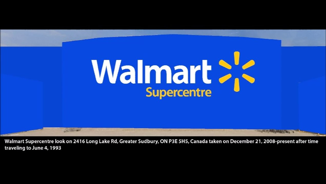 how Walmart Supercentre will look like 2416 Long Lake Rd, Greater Sudbury, ON P3E 5H5, Canada when time travel gets invented