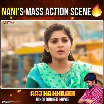 Actor Nani Mass Action Scenes | Aaj Ka Khiladi | South Indian Movies | Hindi Dubbed Movies | Aditya Movies Official