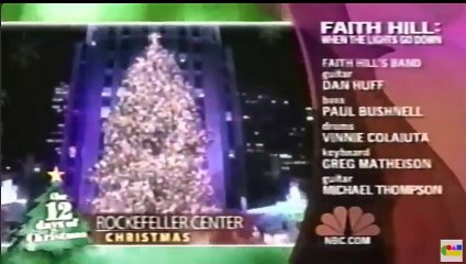Faith Hill: When the Lights Goes Down NBC Split Screen Credits