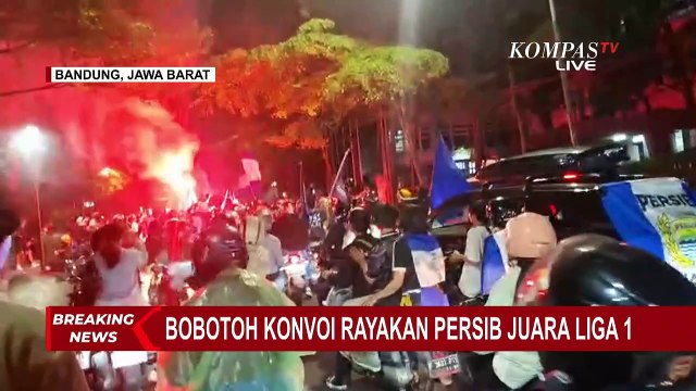 Kemeriahan Konvoi Bobotoh di Bandung Rayakan Persib Juara Liga 1