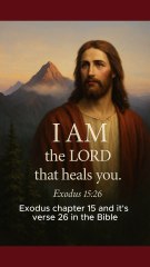 "The God Who Heals: A Promise of Divine Restoration" Exodus 15:26