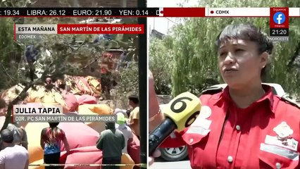 Globo aerostático se desploma en San Martín de las Pirámides; no hay heridos graves