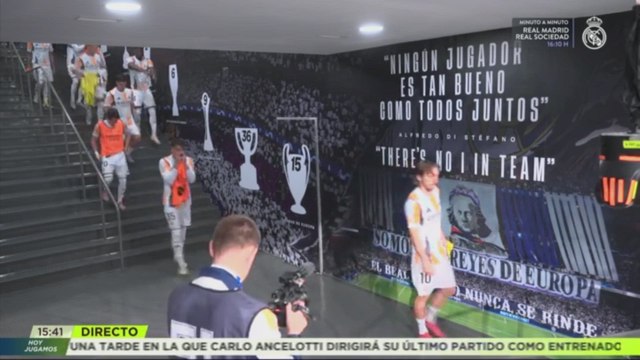 Así fue la entrada de LUKA MODRIC al BERNABÉU: calentamiento, homenaje, afición y partido