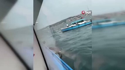 İstanbul Boğazı'nda korku dolu anlar