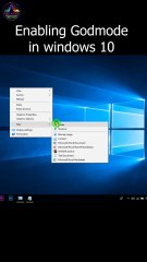 enabling Godmode in windows 10 #shorts