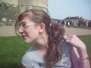 Avec camille pres du chateau