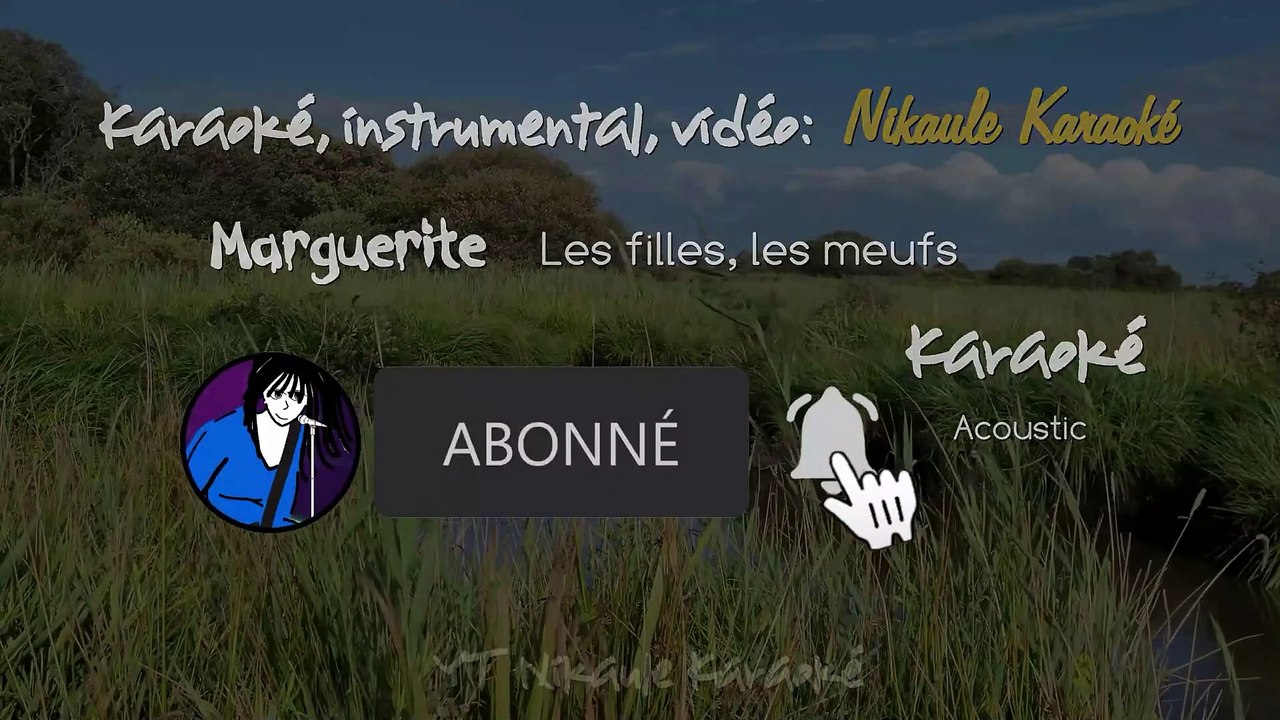 KARAOKE Marguerite - Les filles, les meufs [Acoustic]