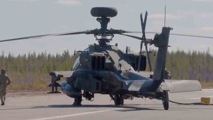 Brittiläinen AH-64 Apache ampuu Hellfire-ohjuksia ensimmäistä kertaa Suomessa Naton harjoituksessa