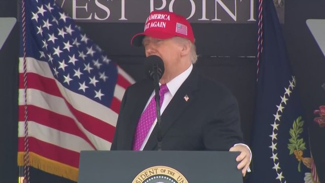Trump Salutes the Son of a Fallen Hero in an Emotional West Point Moment