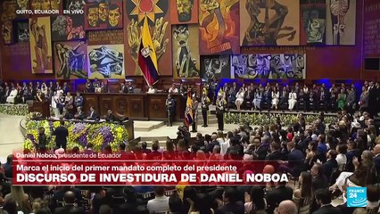Daniel Noboa asume la presidencia de Ecuador con economía y seguridad como telón de fondo
