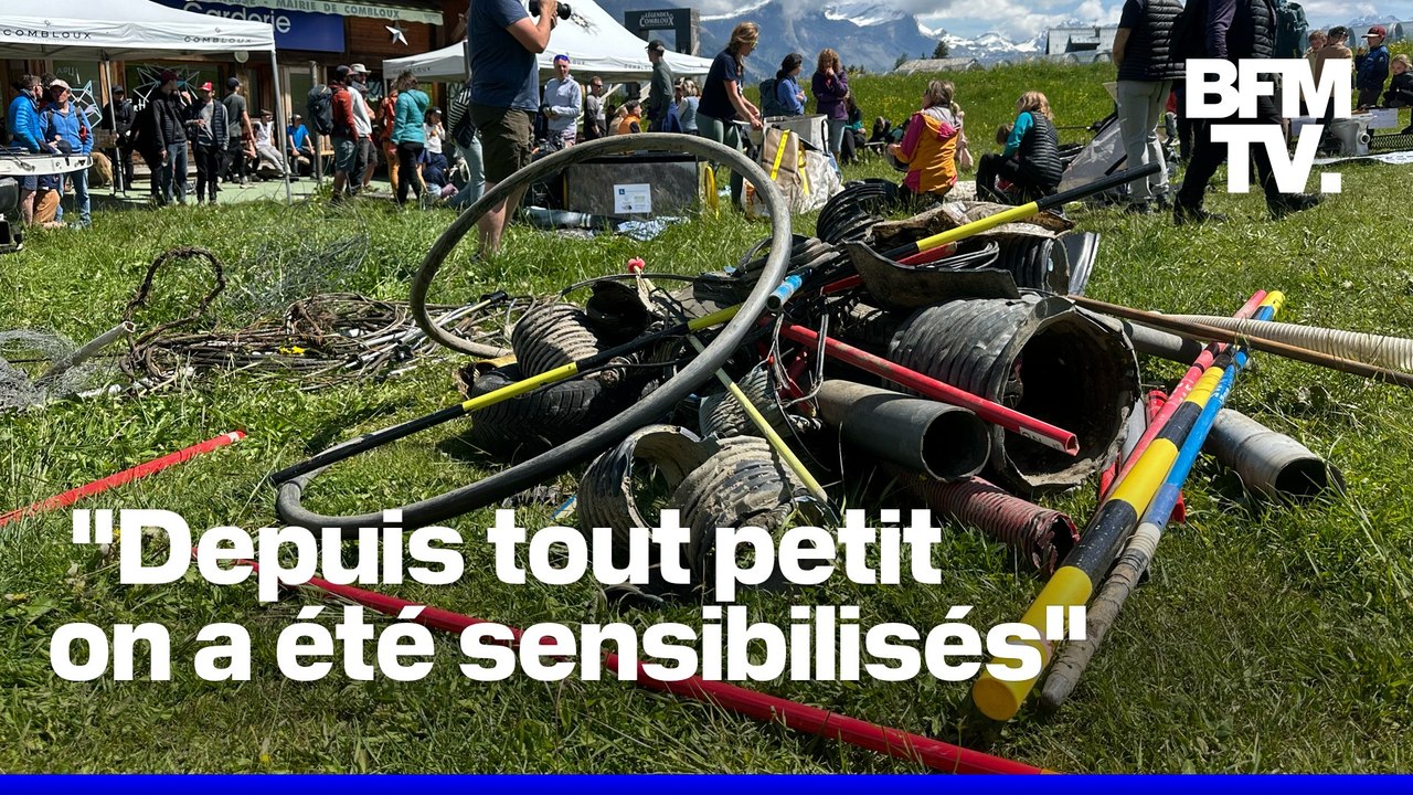 ROBIN DE BFM - 250 kilos de déchets ramassés sur les pistes de Combloux