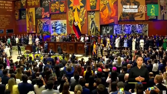 Daniel Noboa jura como presidente de Ecuador para el período 2025-2029
