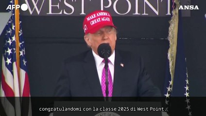 Trump ai diplomati di West Point: "Siete vincitori"