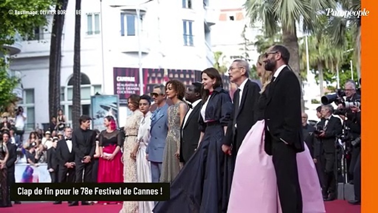 Le Festival de Cannes, c'est fini ! Juliette Binoche, présidente du jury, étonne et se démarque pour la dernière montée des marches